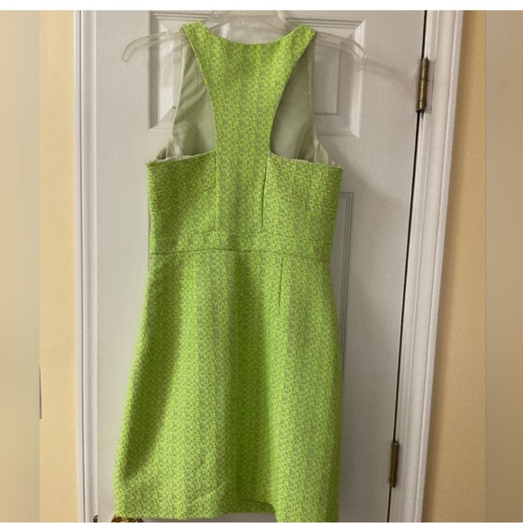 J.Crew Shift Dress Neon/Taupe EUC Size 2 - Picture 3 of 3